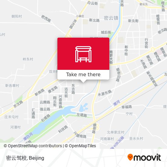 密云驾校 map