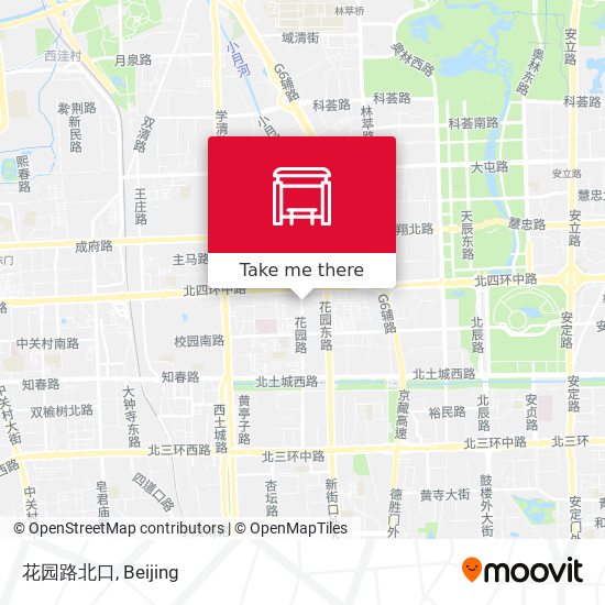 花园路北口 map