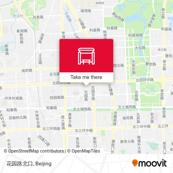 花园路北口 map