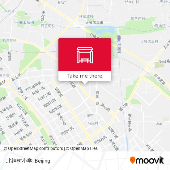 北神树小学 map