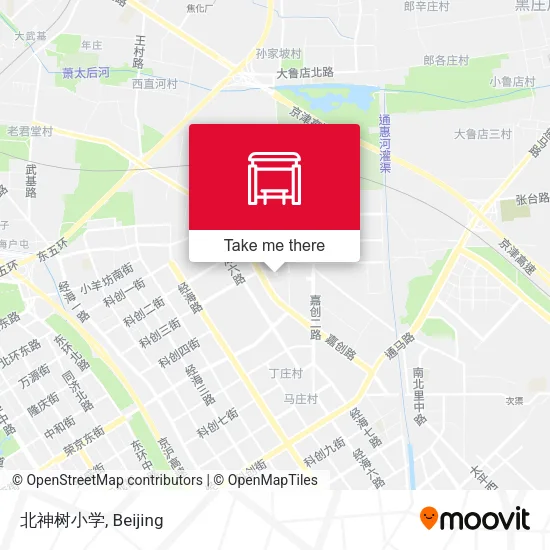 北神树小学 map