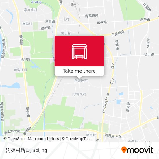 沟渠村路口 map