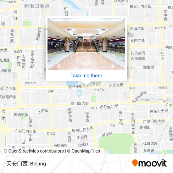 天安门西 map