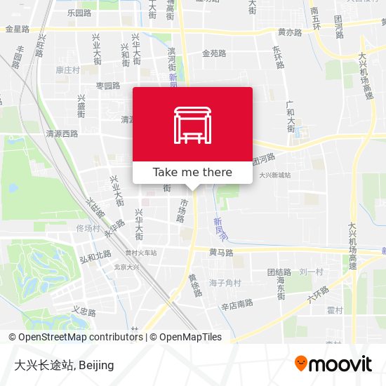大兴长途站 map