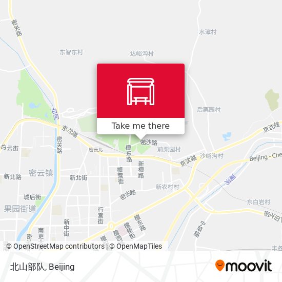 北山部队 map