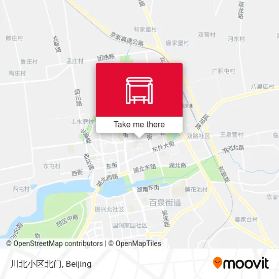 川北小区北门 map