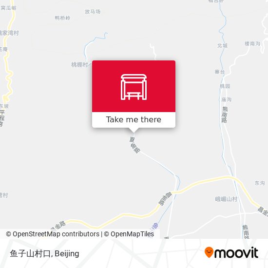 鱼子山村口 map