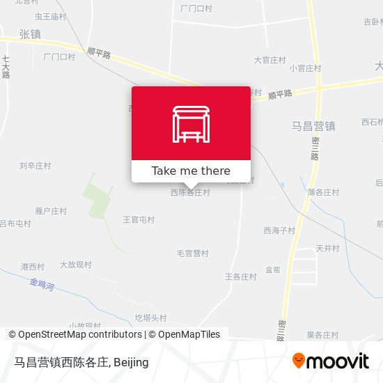 马昌营镇西陈各庄 map