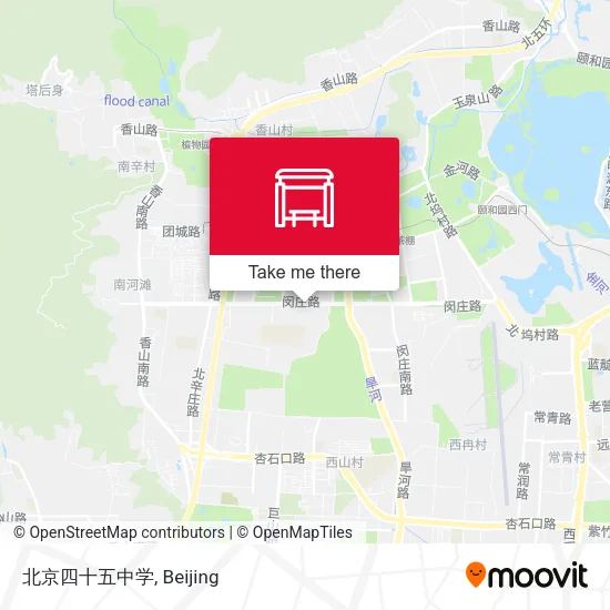 北京四十五中学 map