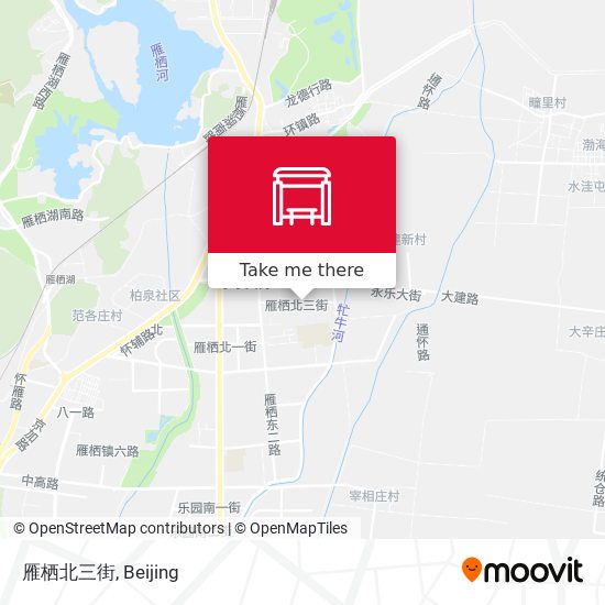 雁栖北三街 map