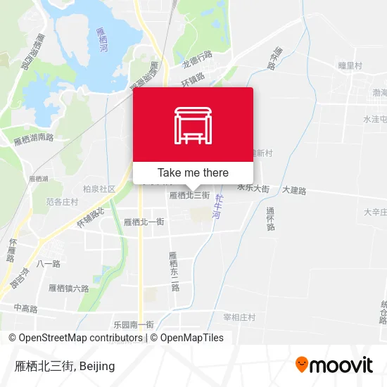 雁栖北三街 map