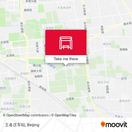 王各庄车站 map