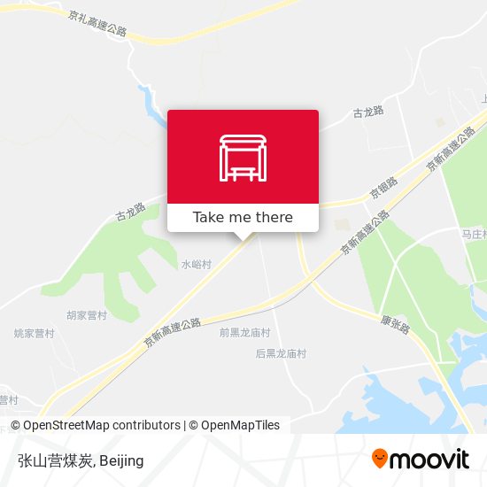 张山营煤炭 map