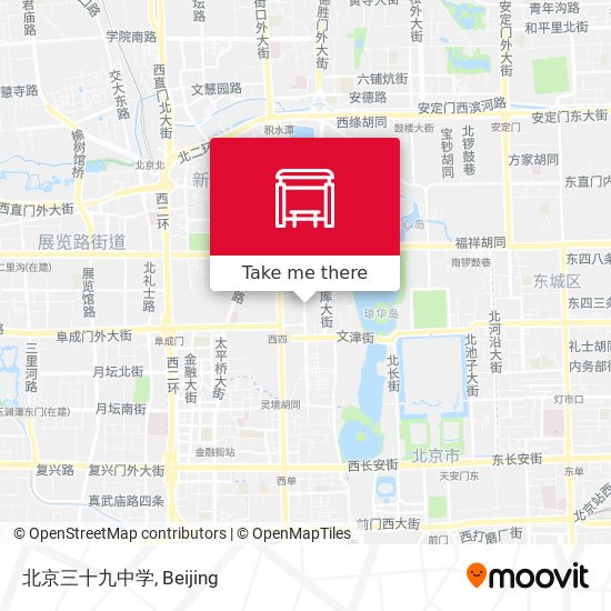 北京三十九中学 map