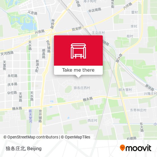 狼各庄北 map