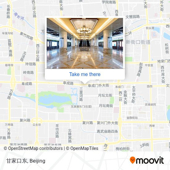 甘家口东 map