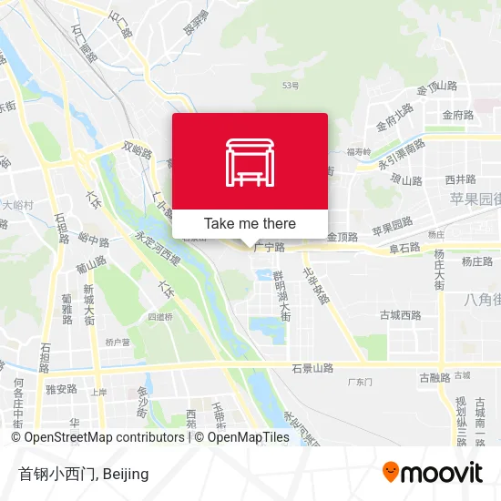 首钢小西门 map