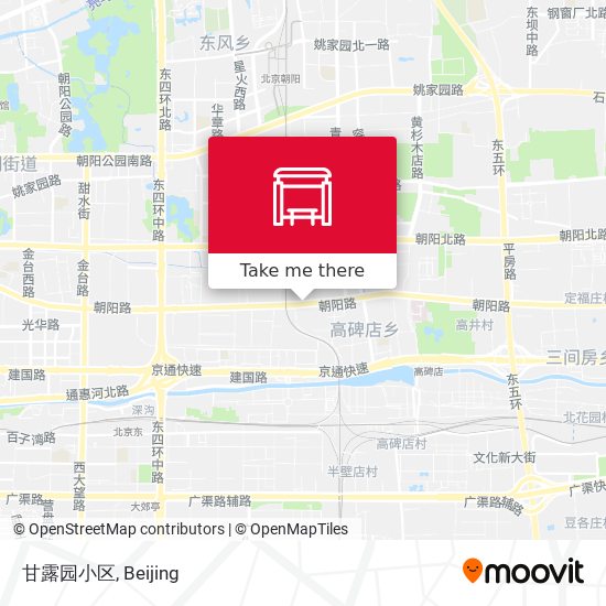 甘露园小区 map
