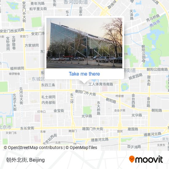 朝外北街 map
