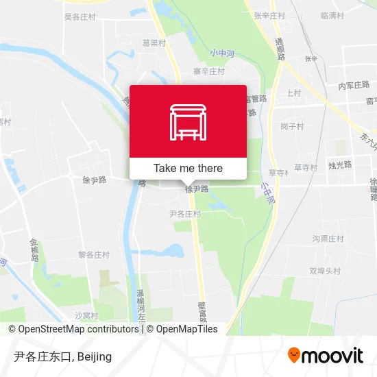 尹各庄东口 map