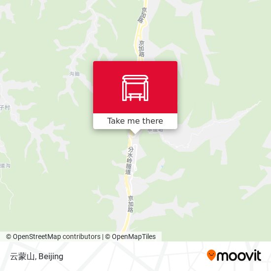 云蒙山 map