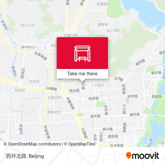 西环北路 map