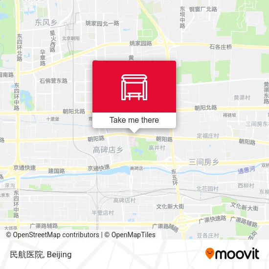 民航医院 map