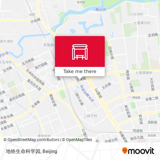 地铁生命科学园 map