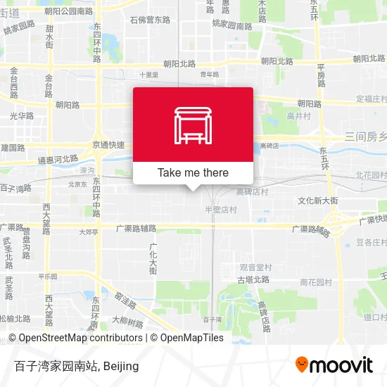 百子湾家园南站 map