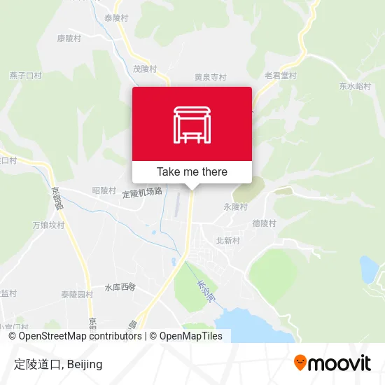 定陵道口 map