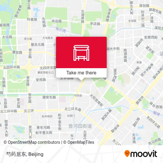 芍药居东 map