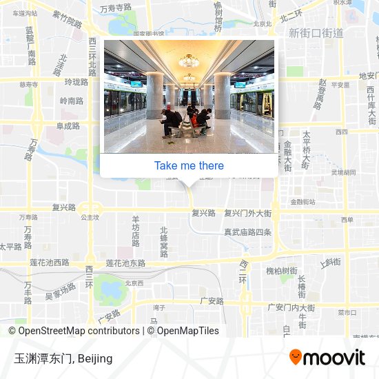 玉渊潭东门 map