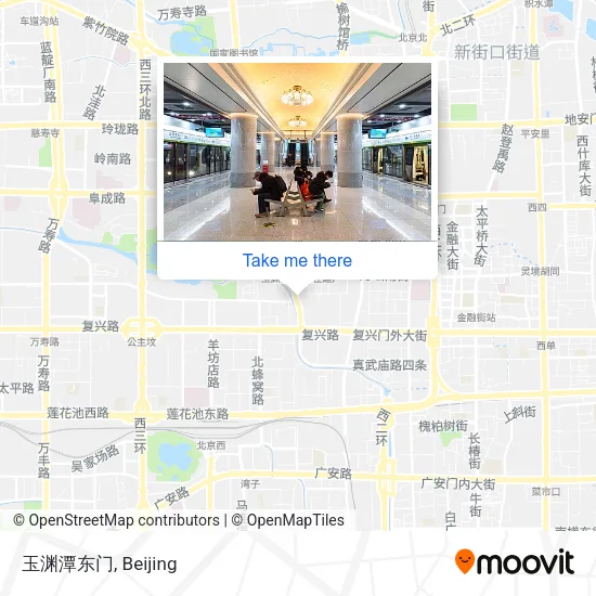 玉渊潭东门 map
