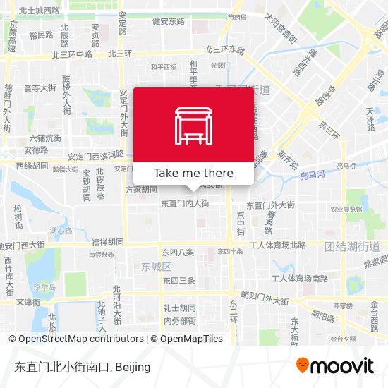 东直门北小街南口 map