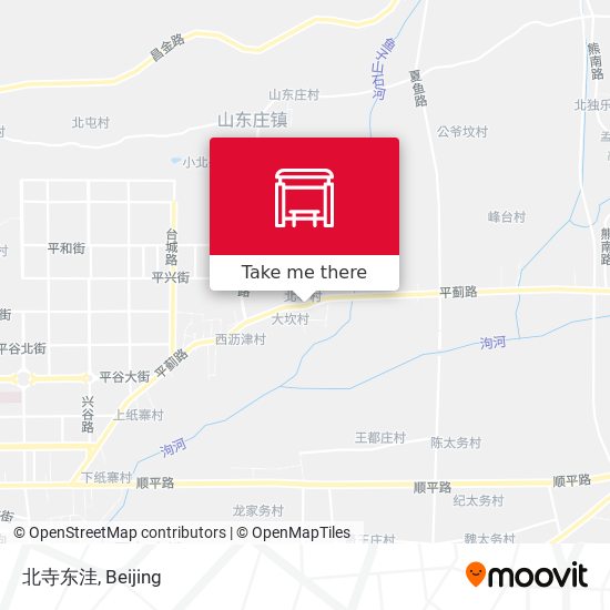 北寺东洼 map