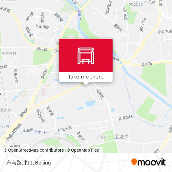 东苇路北口 map