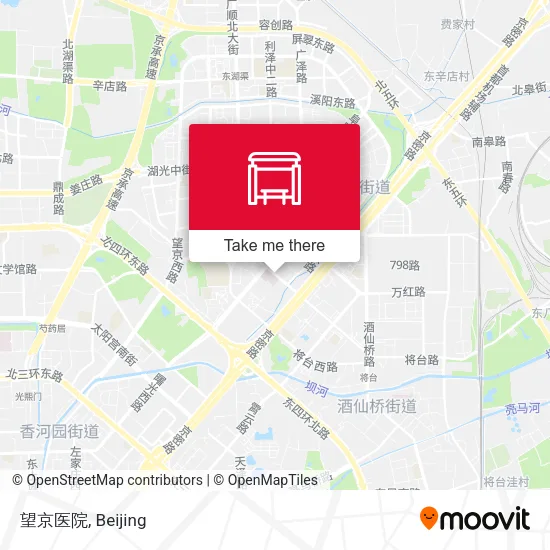 望京医院 map