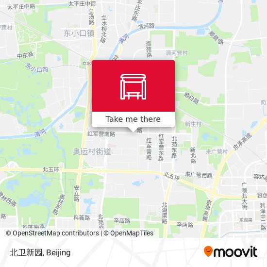 北卫新园 map