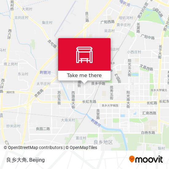 良乡大角 map