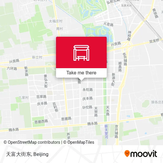 天富大街东 map