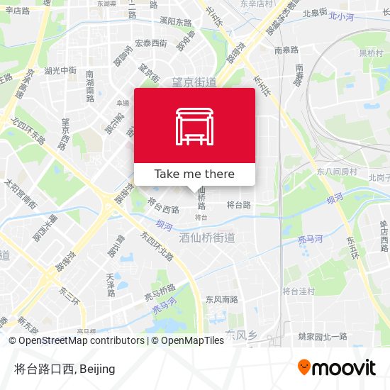 将台路口西 map