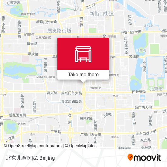 北京儿童医院 map
