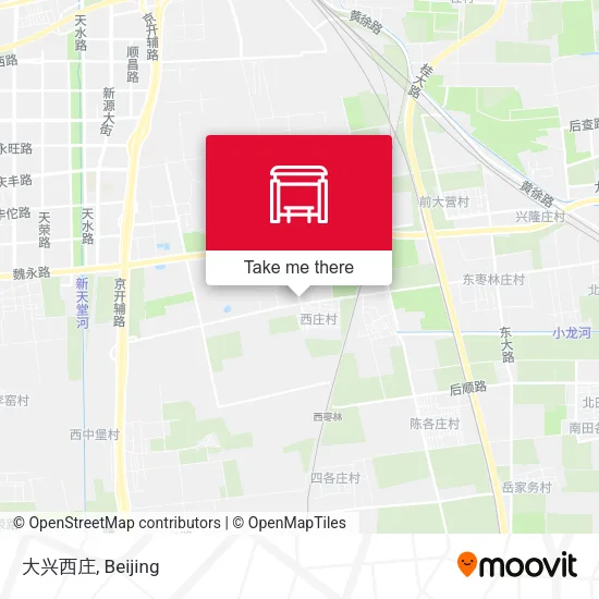 大兴西庄 map