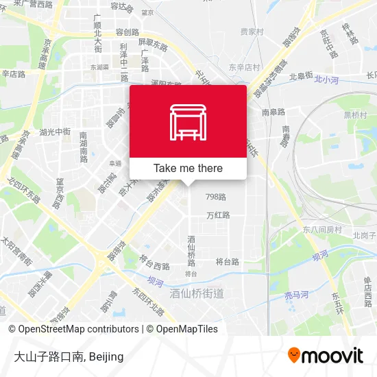 大山子路口南 map