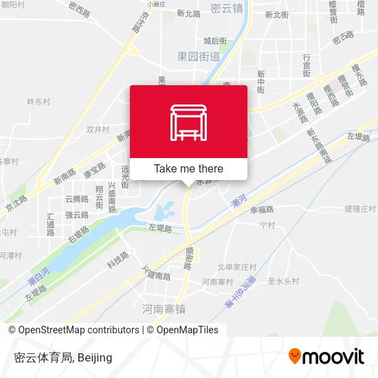 密云体育局 map