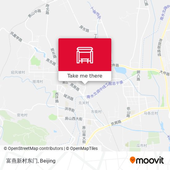 富燕新村东门 map