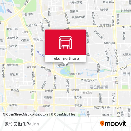 紫竹院北门 map