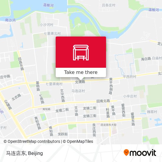 马连店东 map