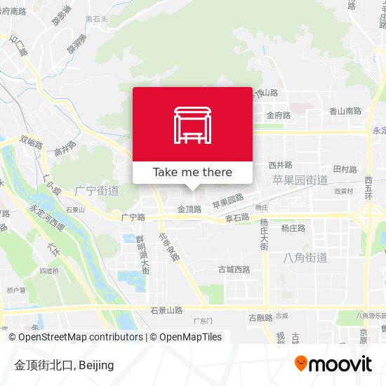 金顶街北口 map