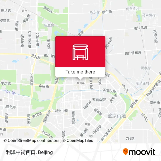 利泽中街西口 map